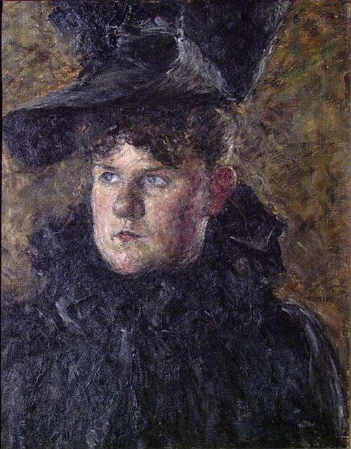 Portrait of the Artist's Sister Elisif Lund, 1892, John Macody Lund