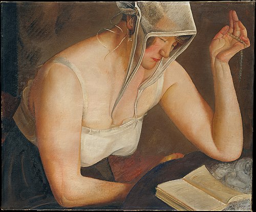Femme lisant, 1922, Boris Grigoriev