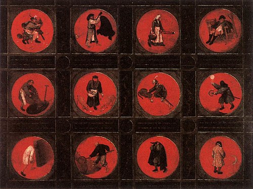 Douze Proverbes flamands, 1558, Pieter Brueghel l'Ancien
