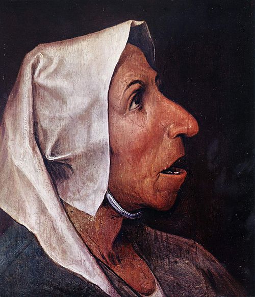 Tête de paysanne, 1568, Pieter Brueghel l'Ancien