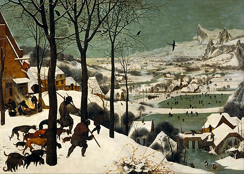 Chasseurs dans la neige, 1565, Pieter Brueghel l'Ancien