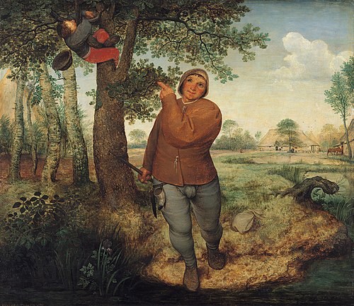 Le Paysan et le voleur de nid, 1568, Pieter Brueghel l'Ancien