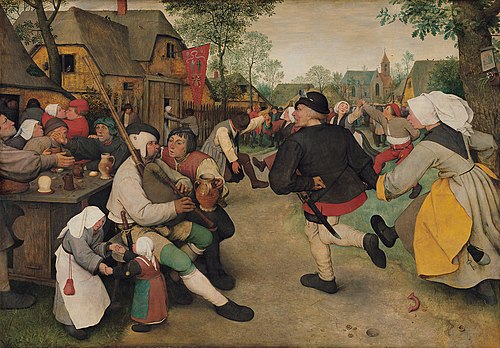 La Danse des paysans, 1568, Pieter Brueghel l'Ancien