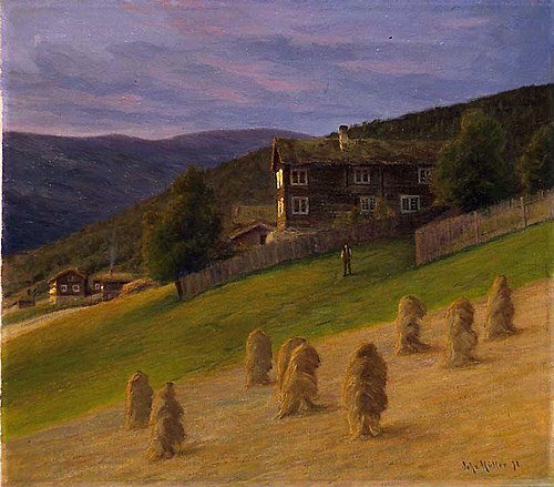 View from Vågå, 1897, Johannes Müller