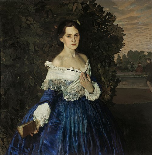 La Dame en bleu, 1897, Constantin Somov