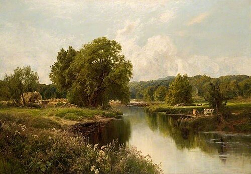 Weeds by the River Dart, 1893, John Clayton Adams