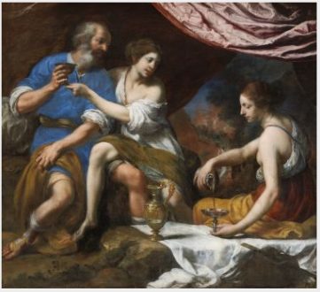Lot and his Daughters, 1650, Felice Ficherelli