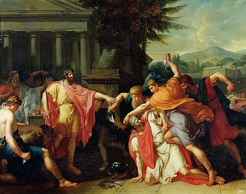 Romulus faisant tuer Tatius, 1788, Anne-Louis Girodet