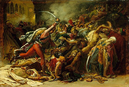 The Revolt of Cairo, 1810, Anne-Louis Girodet de Roussy-T