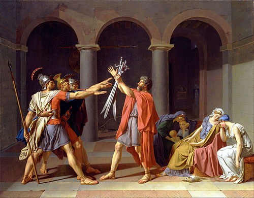 Oath of the Horatii, 1786, Anne-Louis Girodet