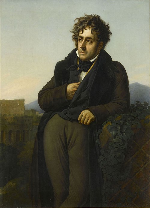 Portrait de Chateaubriand méditant sur les ruines de Rome, 1808, Anne-Louis Girodet