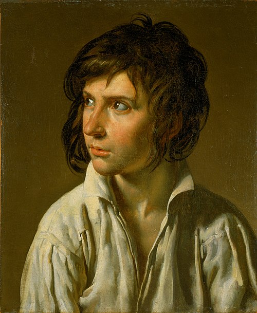 Portrait d'un jeune homme, 1795, Anne-Louis Girodet