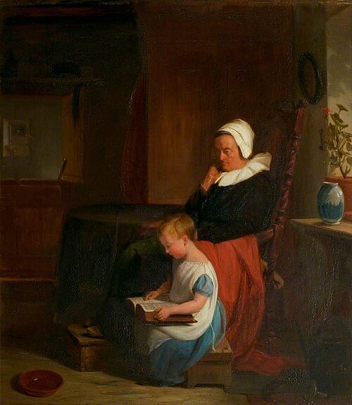 Reading the Scriptures, 1835, Thomas Webster