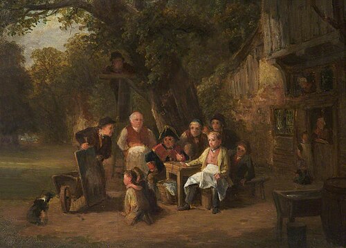 Study for 'The Connoisseurs', 1832, Thomas Webster