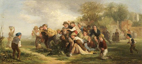 A Football Game, , Thomas Webster