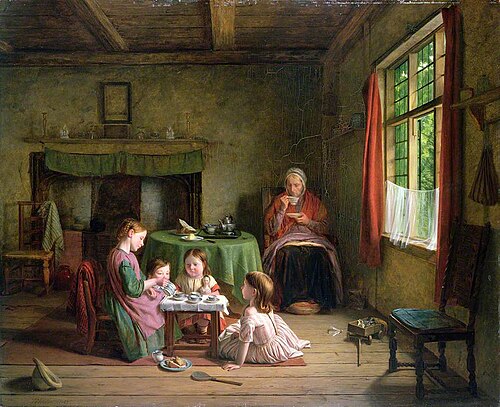 A Tea Party, 1862, Thomas Webster