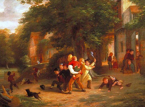 The Playground, 1852, Thomas Webster