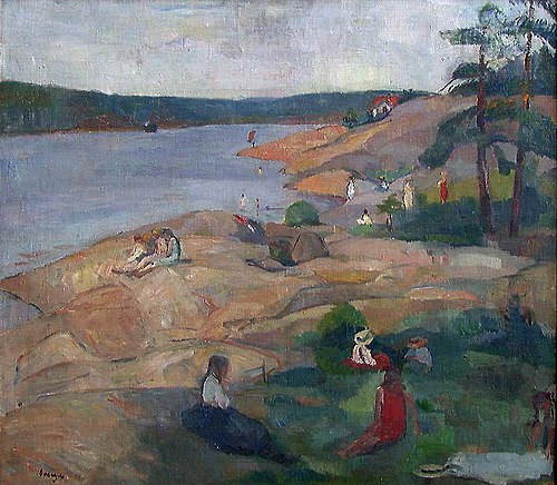 Bathingplace in Son, 1905, Soren Onsager