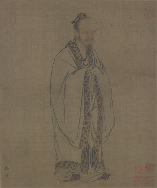 马远孔子像图页, , Ma Yuan