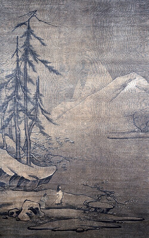 南宋 马远 雪履观梅图轴, , Ma Yuan