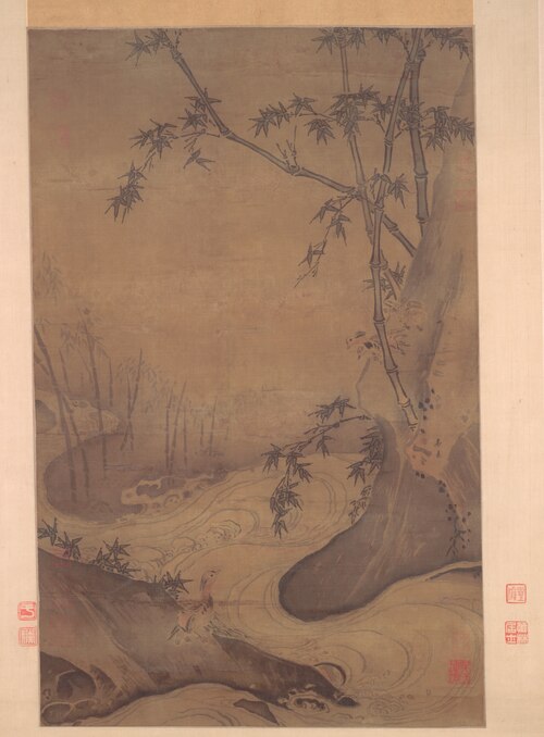Bamboo and Ducks by a Rushing Stream, 1203, Ma Yuan