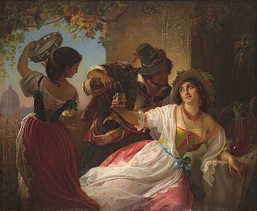 October holiday in Rome, 1851, Pimen Nikitich Orlov