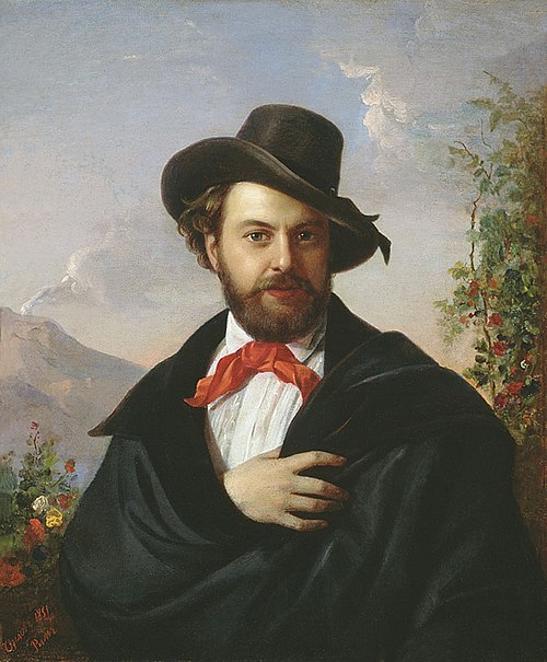 Selbstporträt, 1851, Pimen Nikitich Orlov