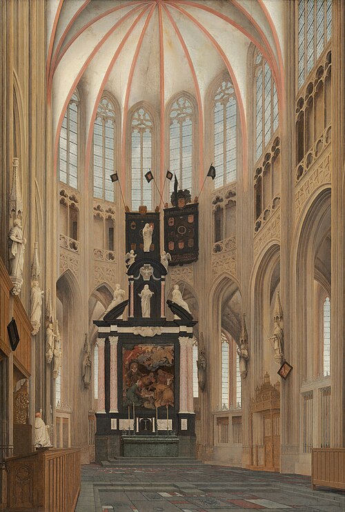 Cathedral of Saint John at 's-Hertogenbosch, 1646, Pieter Jansz Saenredam