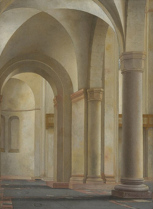 Interior of the Mariakerk, Utrecht, 1651, Pieter Jansz Saenredam