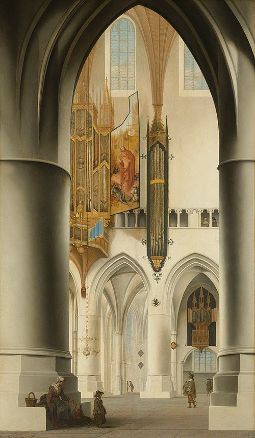 Intérieur de l'église Saint-Bavon de Haarlem, 1636, Pieter Jansz Saenredam