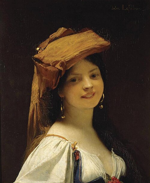 La Jeune Rieuse, 1876, Jules Lefebvre