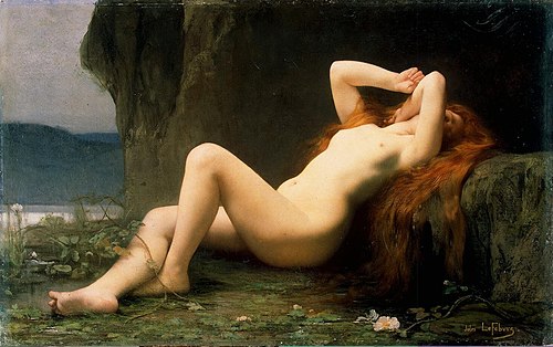 Marie Madeleine dans la grotte, 1876, Jules Lefebvre