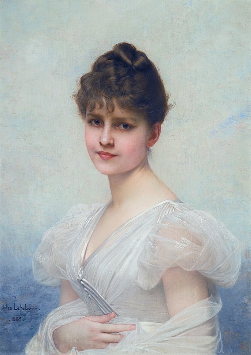 Edith Caroline Warren Miller (1866-1944), 1885, Jules Lefebvre