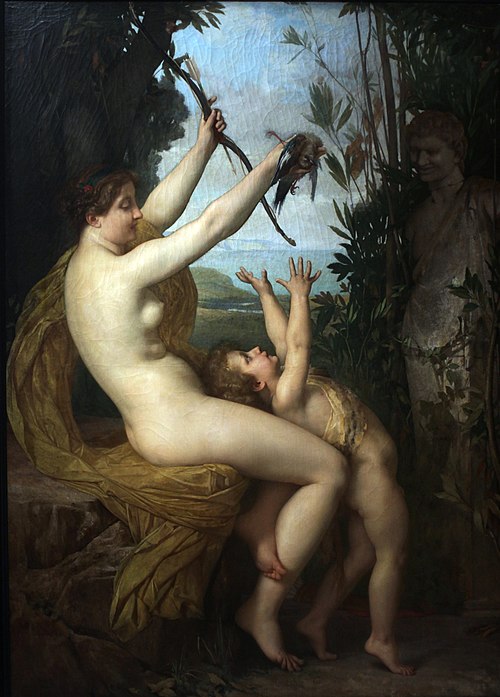 Nymphe et Bacchus, 1866, Jules Lefebvre