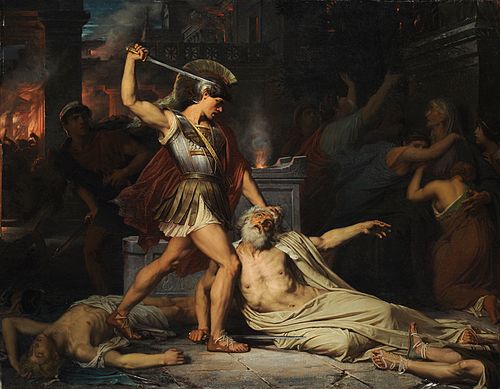 La Mort de Priam, 1861, Jules Lefebvre