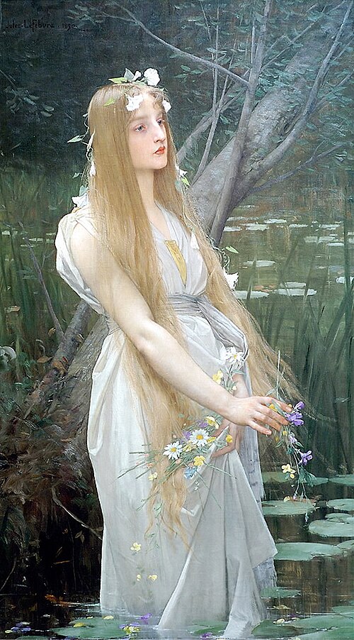 Ophélie, 1890, Jules Lefebvre
