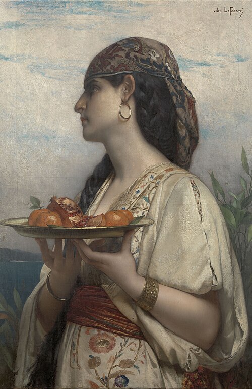 L'Esclave au plateau de fruits, 1874, Jules Lefebvre