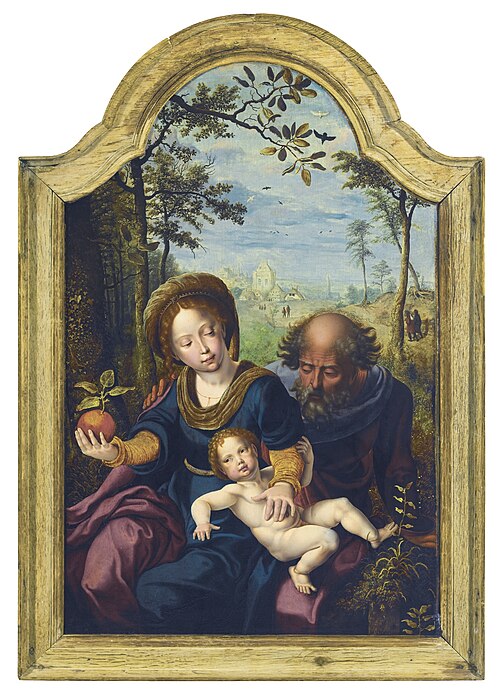 Rest on the Flight into Egypt, , Pieter Coecke van Aelst
