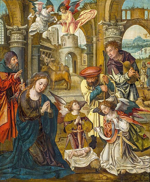 Adoration of the Shepherds, 1540, Pieter Coecke van Aelst