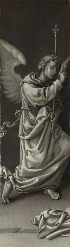 The Archangel Gabriel: Reverse of Left Hand Shutter, 1530, Pieter Coecke van Aelst