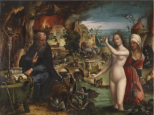 The Temptations of Saint Anthony Abbot, 1543, Pieter Coecke van Aelst