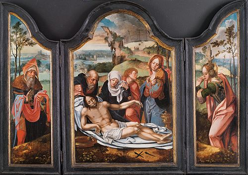 Lamentation over the Dead Christ, , Pieter Coecke van Aelst
