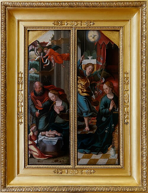 l'Annonciation et la Nativité, 1600, Pieter Coecke van Aelst