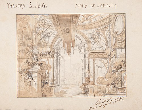 Theatro S. João Fundo de Jardim, 1911, Oreste Sercelli