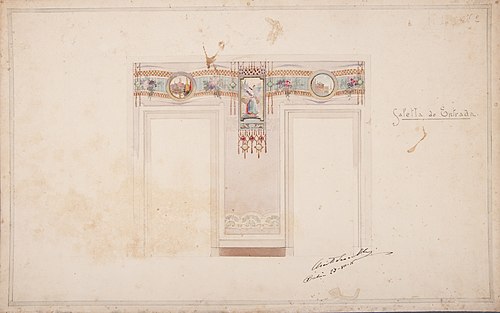 Saletta de Entrada, 1916, Oreste Sercelli