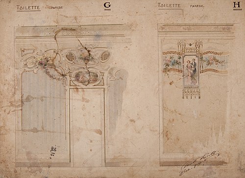 Toilette Parede G Toilette Parede H, 1916, Oreste Sercelli