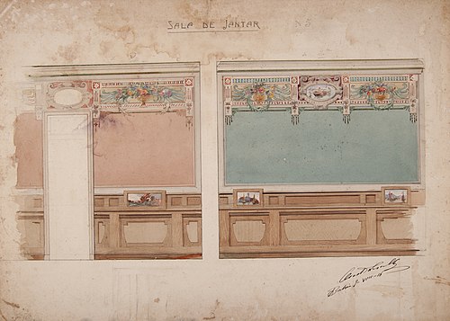 Sala de Jantar 06, 1916, Oreste Sercelli