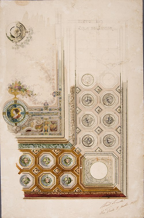 Teto da Sala de Jantar 08, 1927, Oreste Sercelli