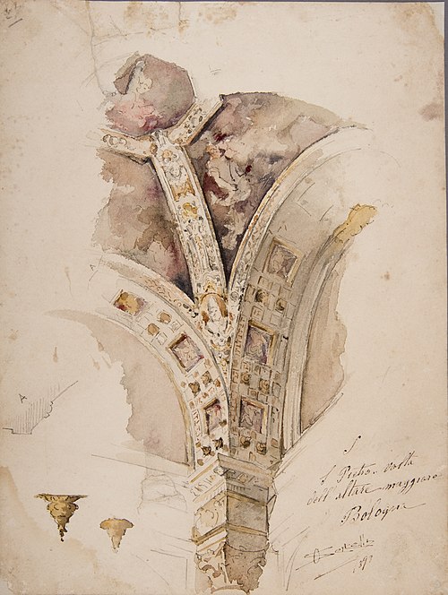 S Pietro. Volta Dellaltare Maggiare Bologna, 1899, Oreste Sercelli
