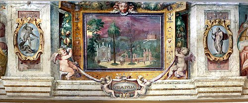 frescos by Taddeo Zuccari and Prospero Fontana in Villa Giulia, 1600, Taddeo Zuccari